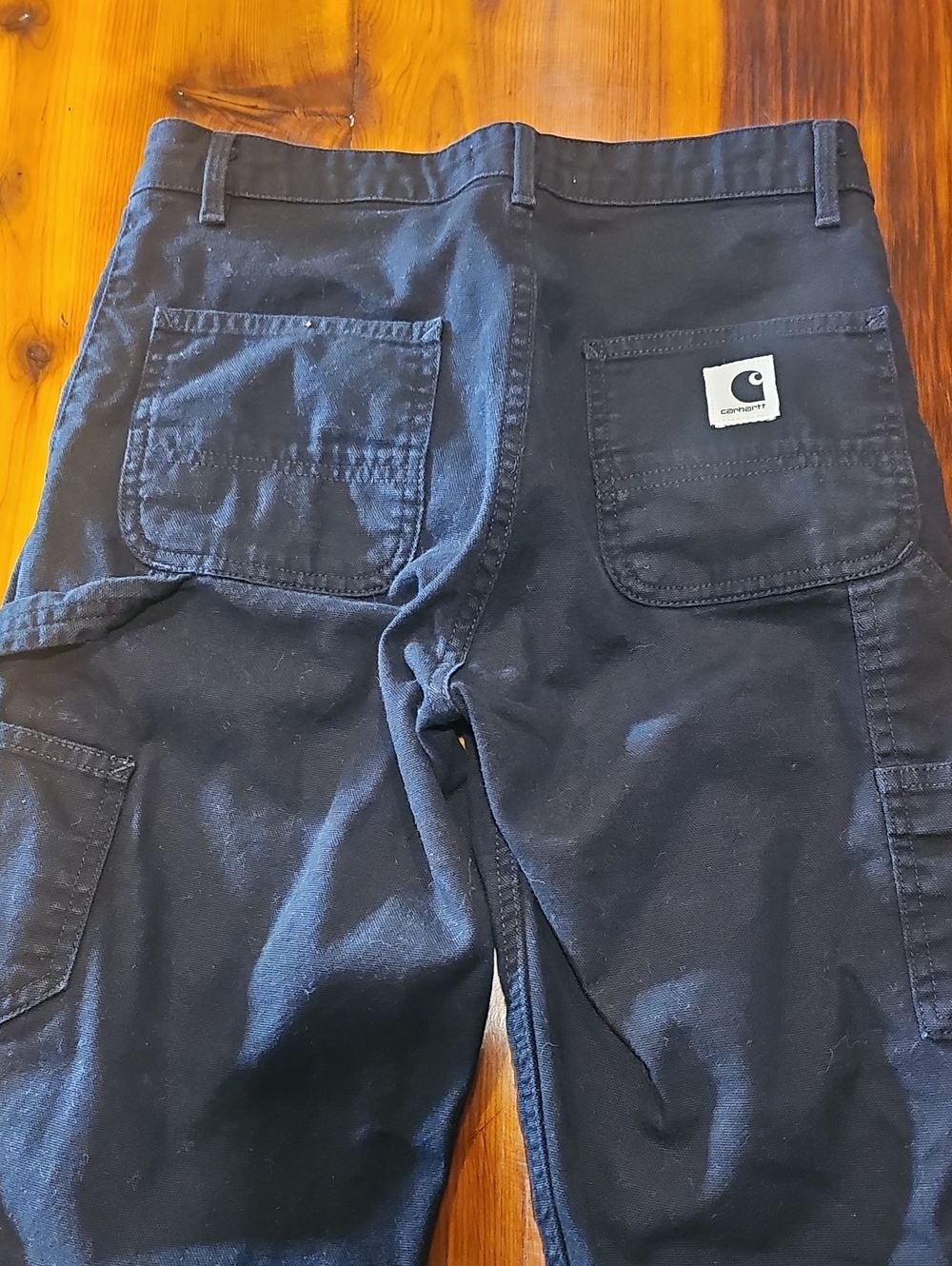 Ladies Carhartt RW / Boyfriend Black Cargo Jeans